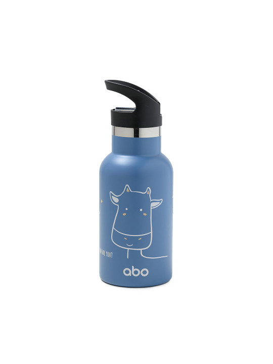 Παγούρι θερμός 350 ml με έξτρα πώμα abottle HELLO! COW ARE YOU?