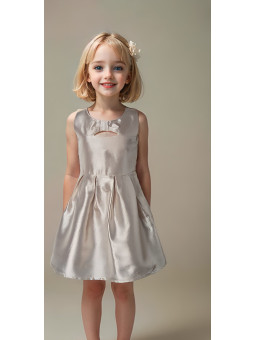 Φόρεμα bebe Little Mermaid silver shiny
