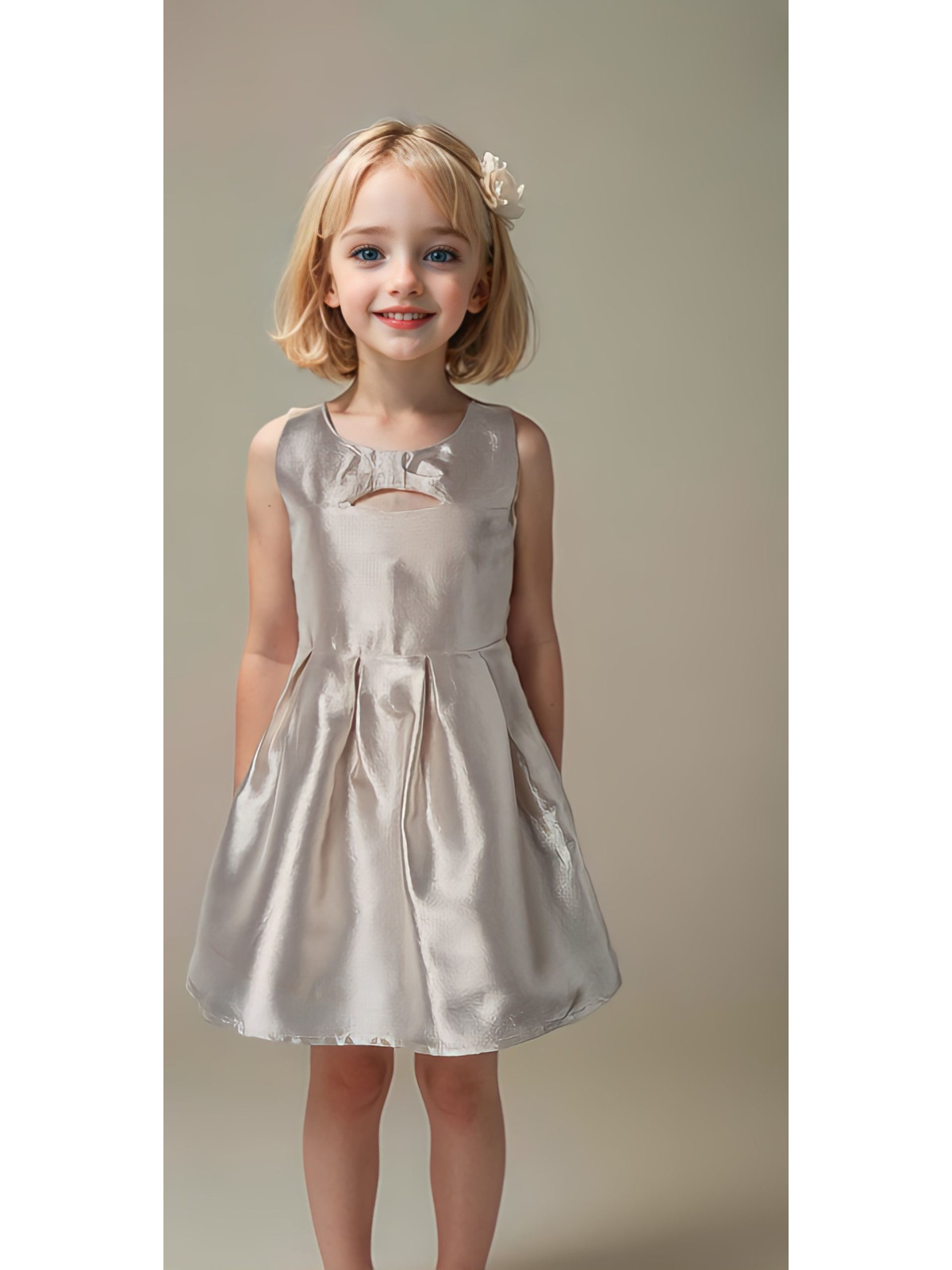 Φόρεμα bebe Little Mermaid silver shiny
