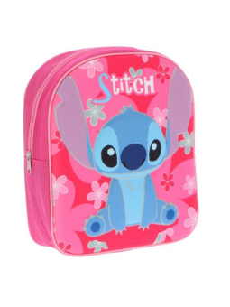 Difuzed 3D Stitch Σχολική Τσάντα Πλάτης Νηπιαγωγείου σε Ροζ χρώμα