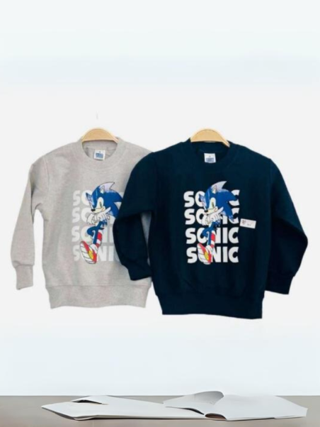 Μπλούζα Sonic μπλέ/ γκρί