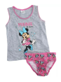 Disney Παιδικό Σετ Βρακάκι με Φανελάκι Γκρι Minnie