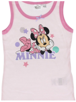 DISNEY Παιδικό φανελάκι 2τμχ. Minnie Mouse χωρίς μανίκι με σχέδιο για κορίτσι