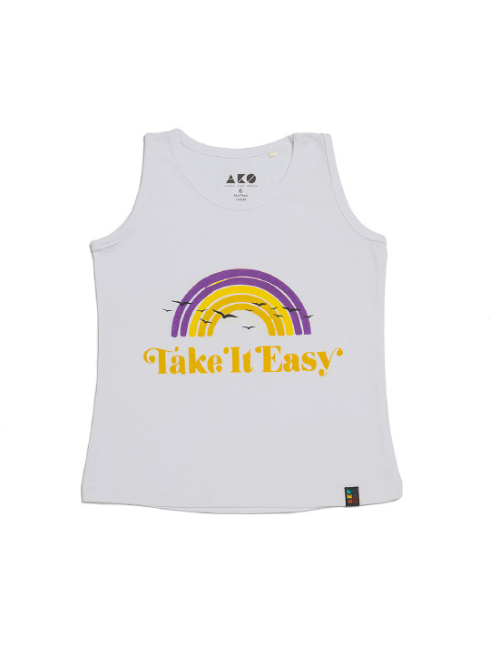 Μπλούζα αμάνικη Take it easy