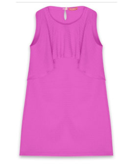 Φόρεμα αμάνικο magenta