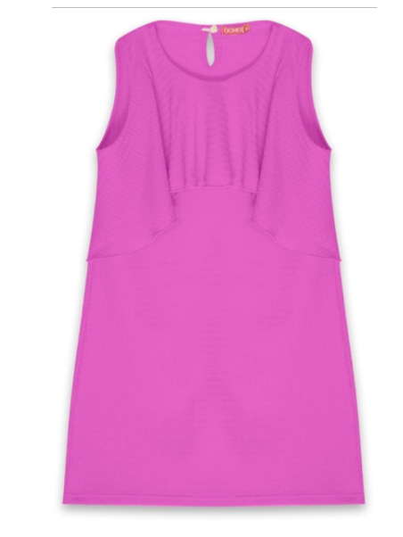 Φόρεμα αμάνικο magenta