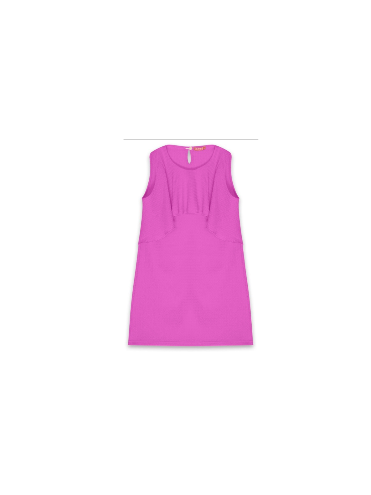 Φόρεμα αμάνικο magenta
