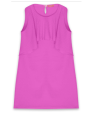 Φόρεμα αμάνικο magenta