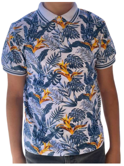 Παιδικό T-shirt Polo Green Leaf Design