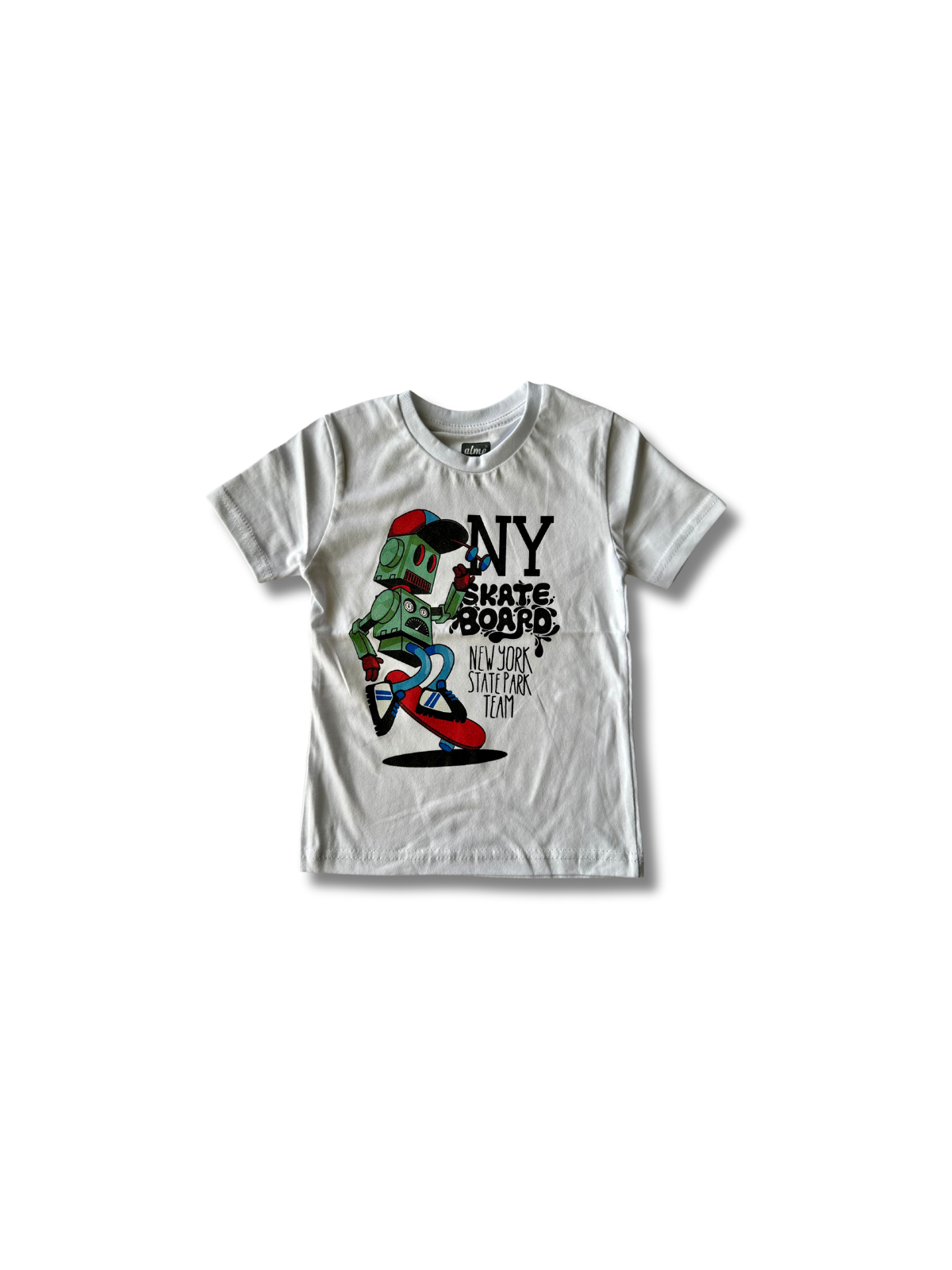 Παιδική μπλούζα (T-shirt) Λευκή με τύπωμα SkateBoard