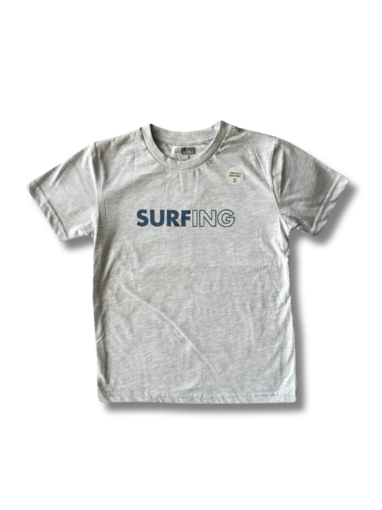 Παιδική μπλούζα (T-shirt) γκρι με τύπωμα Surfing