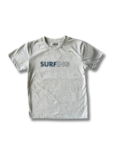 Παιδική μπλούζα (T-shirt) γκρι με τύπωμα Surfing