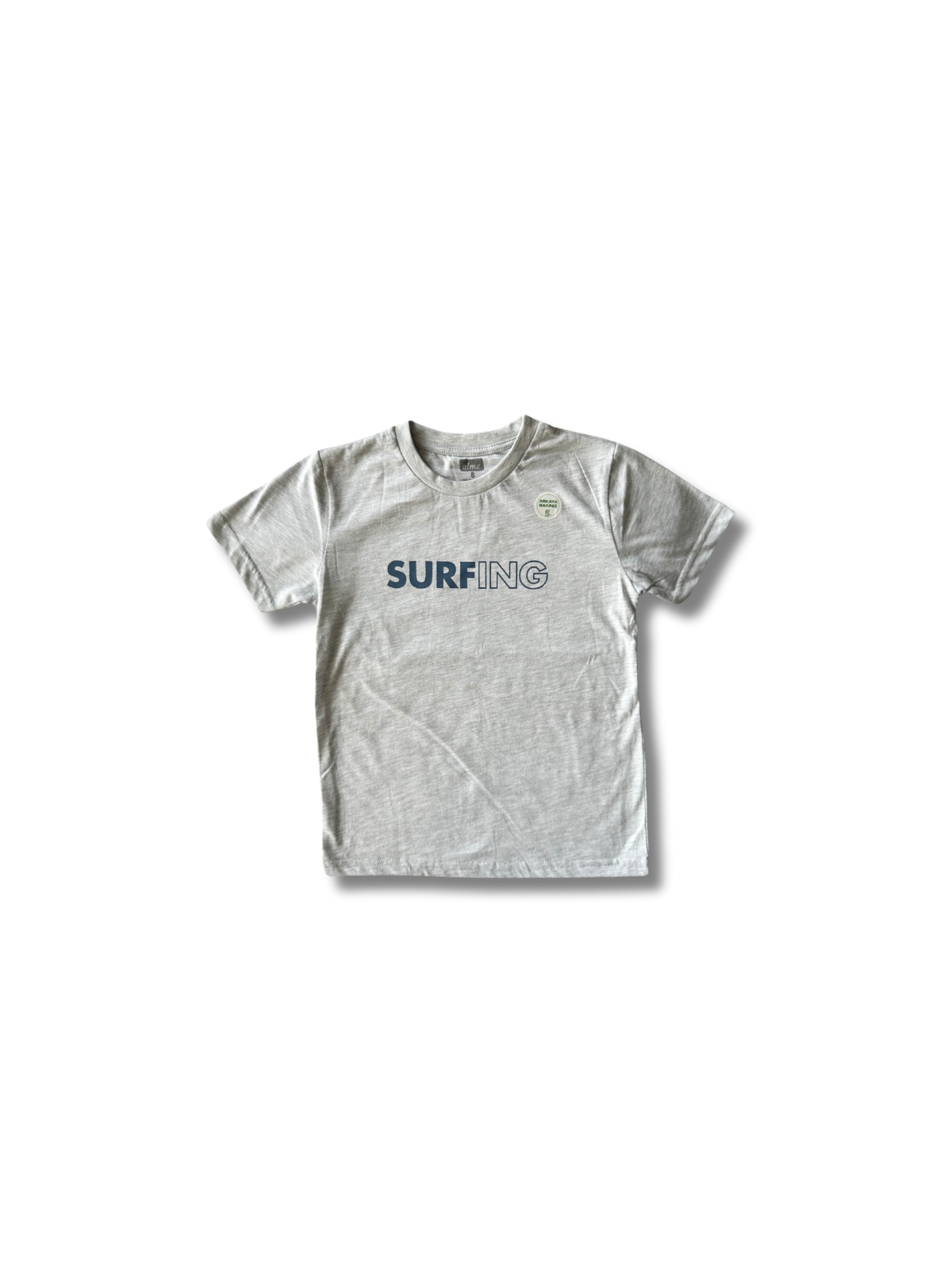 Παιδική μπλούζα (T-shirt) γκρι με τύπωμα Surfing