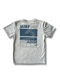 Παιδική μπλούζα (T-shirt) γκρι με τύπωμα Surfing