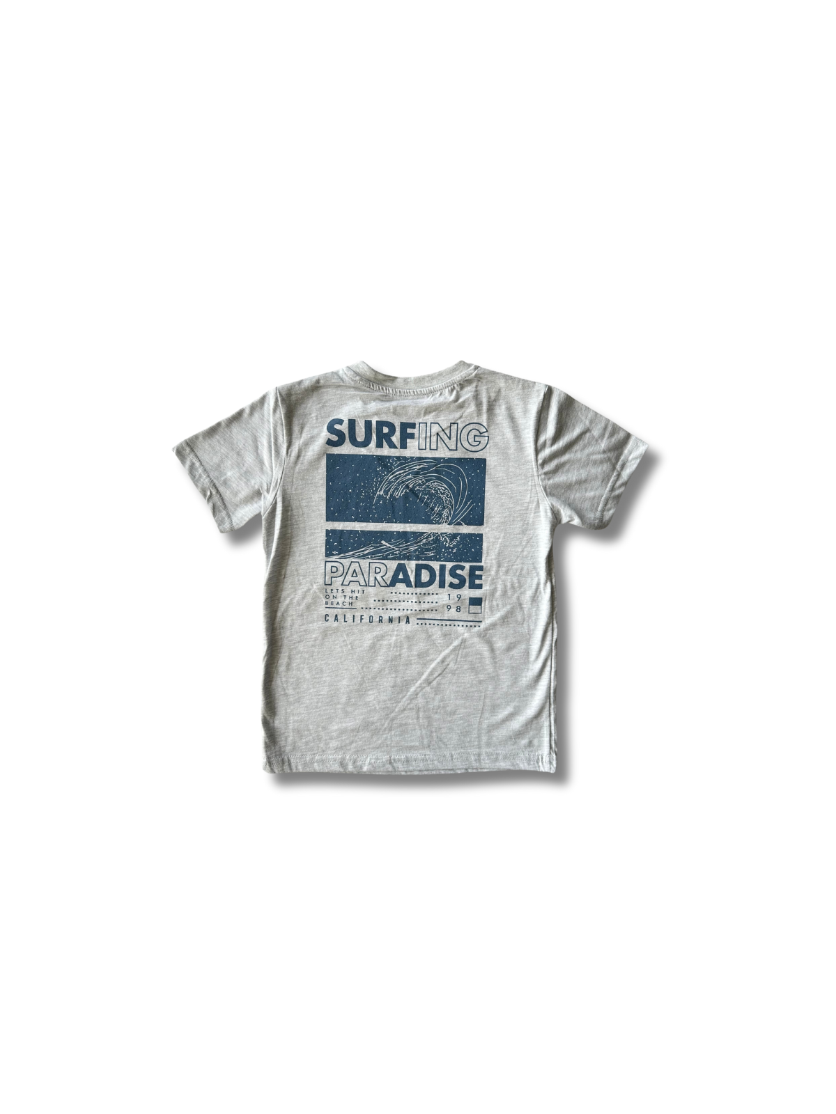 Παιδική μπλούζα (T-shirt) γκρι με τύπωμα Surfing