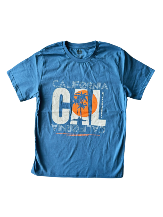 Παιδική μπλούζα (T-shirt) μπλε με τύπωμα California