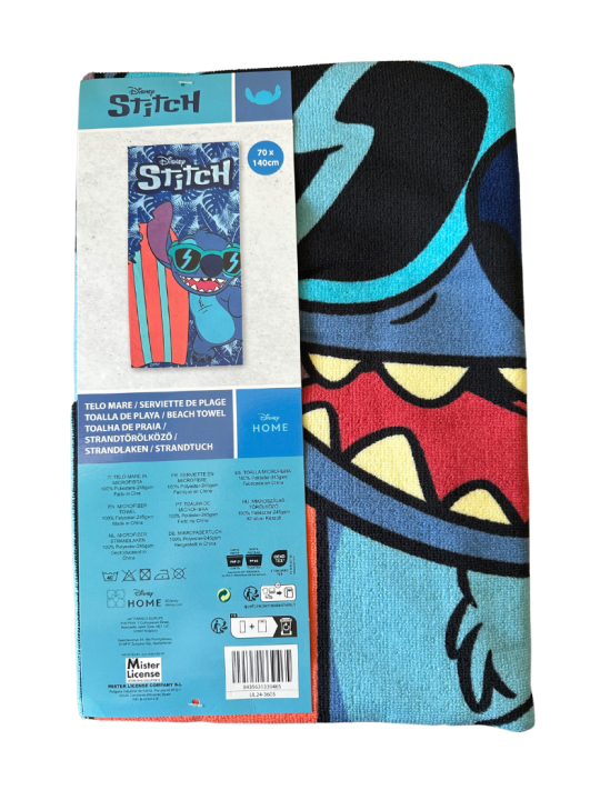 Disney Lilo & Stitch Πετσέτα Θαλάσσης Microfiber 70x140εκ.