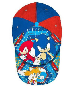 Καπέλο Παιδικό Jockey Βαμβακερό Μπλε & Κόκκινο Sonic