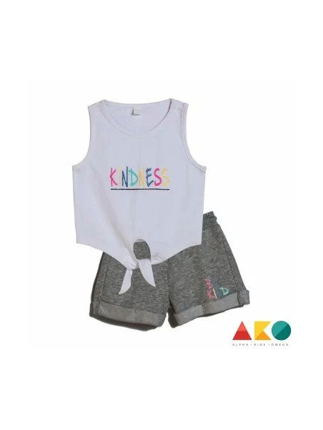 Σετ αμάνικο μπλουζάκι με σορτσάκι Kindness