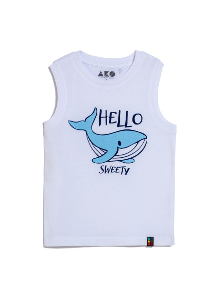 Μπλούζα αμάνικη Hello Sweety
