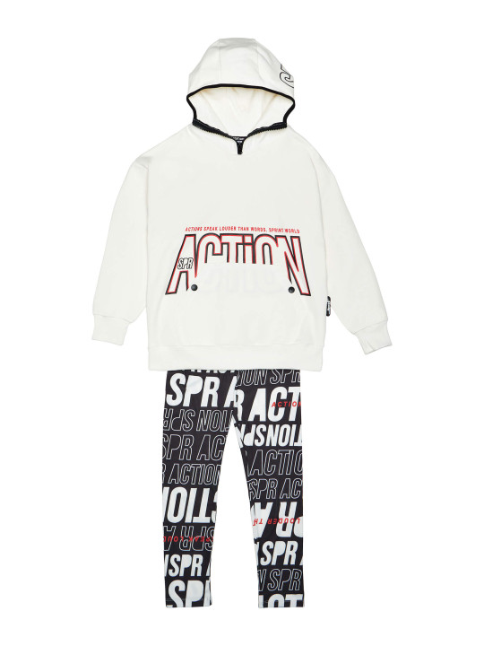SPRINT SET JUNIOR GIRL OFF WHITE