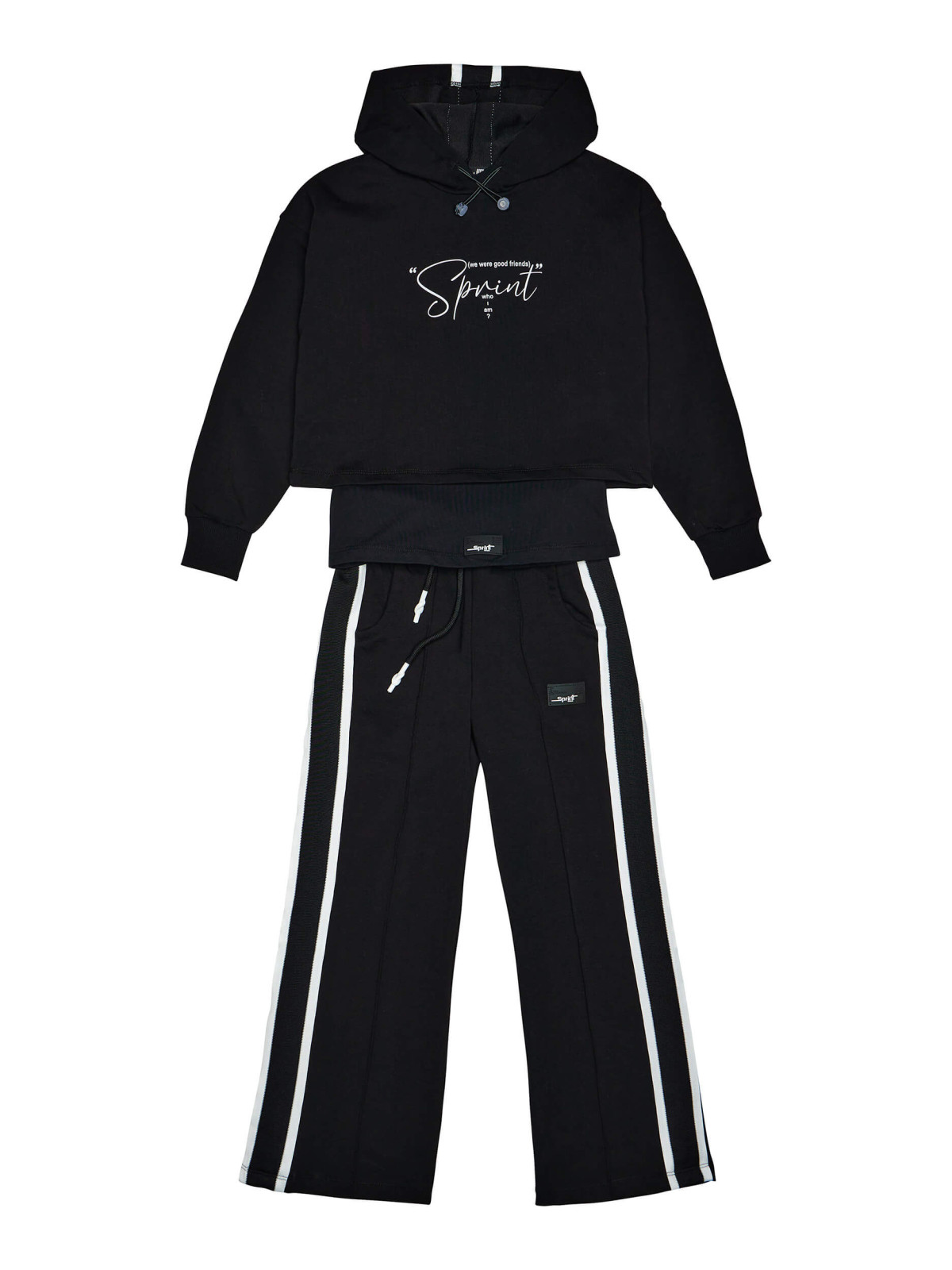 SPRINT SET JUNIOR GIRL BLACK