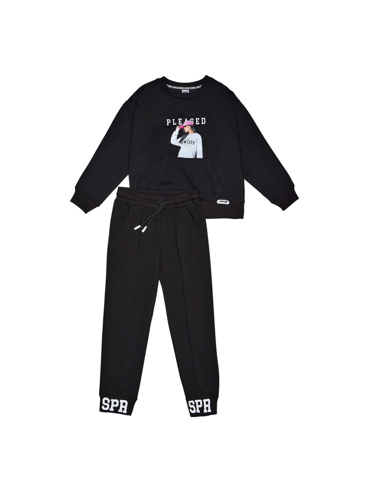 SPRINT SET JUNIOR GIRL BLACK